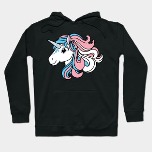 Rainbow Unicorn, Transgender Pride Hoodie